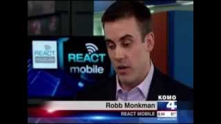 React Mobile Safety App TV KOMO 4 News Interview screenshot 1