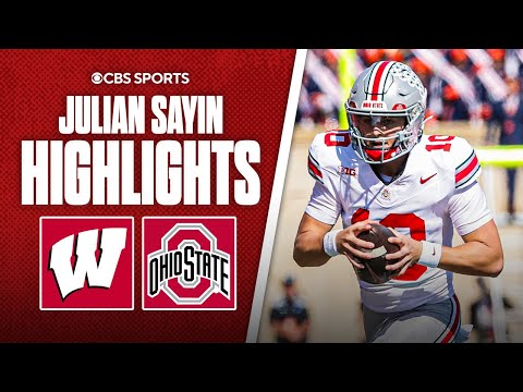 Ohio State QB Julian Sayin throws 4 touchdowns in win over Wisconsin | Highlights
