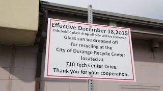 Glass Recycling Centers Close