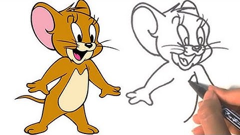 Tom and Jerry  ★ How to draw Jerry (Tom and Jerry)  ★ Step by Step