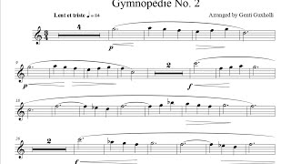 Gymnopédie No. 2 by Erik Satie (Violin Solo with Piano Accompaniment/Sheets)
