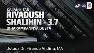 Kitab Riyadush Shalihin #3.7: Bab 260 Diharamkannya Dusta