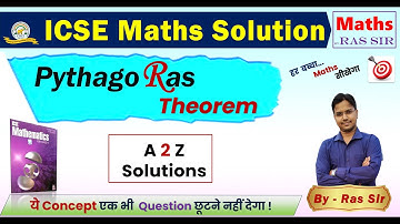 ICSE |Class-9 | Maths | Pythagoras Theorem A Das Gupta Bajerjee book solution ‎@Ras Education