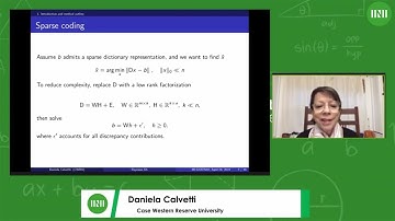 Prof. Daniela Calvetti | Layered, error enhanced hierarchical dictionary learning algorithm for...