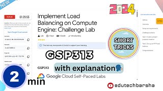 #NEW Implement Load Balancing on Compute Engine: Challenge Lab | #GSP313 | Qwiklabs Arcade 2024