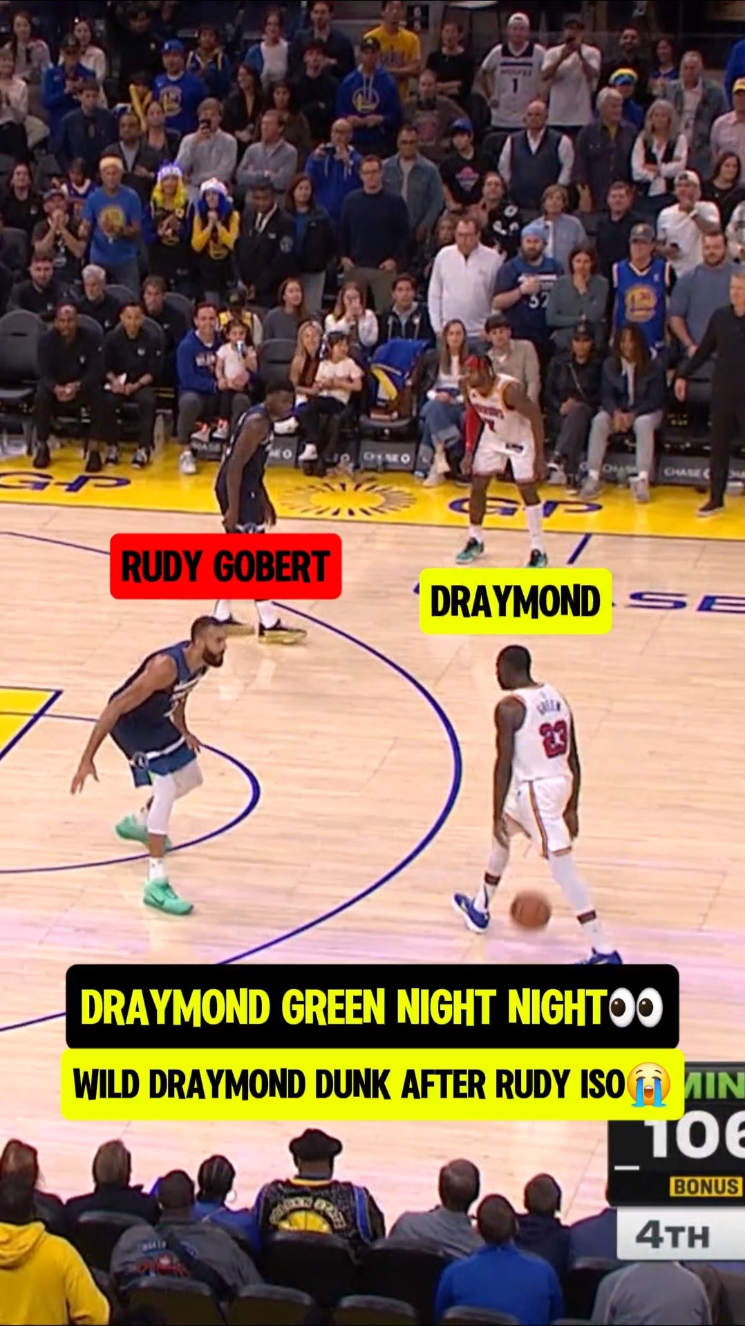 Draymond Night Night to Gobert ?