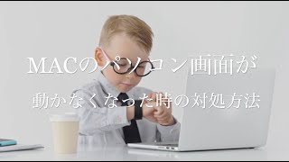 MACのパソコン画面が動かなくなった時の対処方法