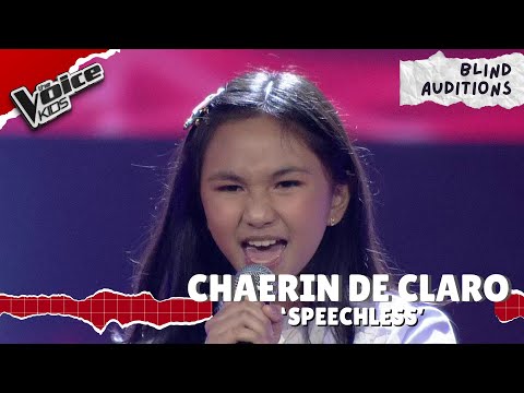 Chaerin de Claro gives princess vibes with her performance of ‘Speechless’ | The Voice Kids