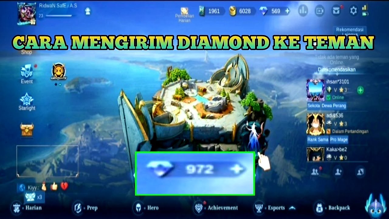 CARA KIRIM DIAMOND ML KE TEMAN // CARA KIRIM DIAMOND MLBB KE AKUN LAIN