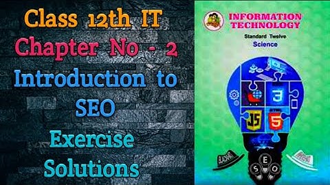12e IT - Introductie tot SEO | Oefeningsoplossingen | Maharashtra Board