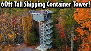 Off Grid 60Ft Tall Shipping Container Tower