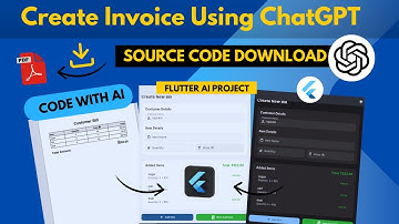Invoice Making Billing App Flutter with AI and ChatGPT | Bill App Tutorial for Beginners