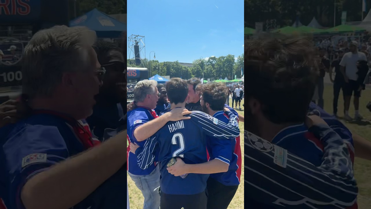 Good vibes in Munich! ❤️💙 #uclfinal