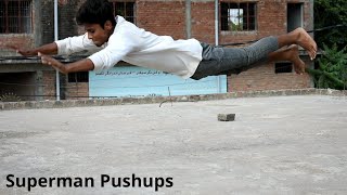 Superman Pushups Tutorial Juned Fitness