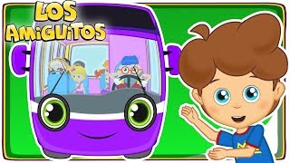 Las Ruedas Del Autobús Diez Autobuses Cancion Infantil Colección Los Amiguitos Canciones Infantiles