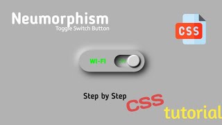 How to make Neumorphism toggle button with CSS | CSS toggle switch button #purecss #coding