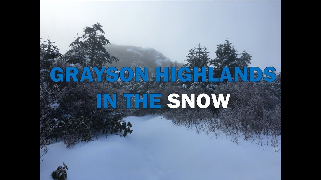 Backpacking Grayson Highlands in the snow