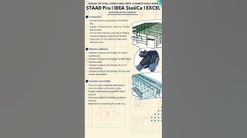 DEMO SESSION - LIVE TRAINING "DESIGN OF STEEL STRUCTURE USING STAAD PRO. I IDEA STATICA I EXCEL-17