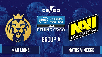 CS:GO - Natus Vincere vs. MAD Lions [Train] Map 2 - IEM Beijing 2020 Online - Group A - EU