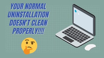Clean Your PC *Correctly* by Uninstalling *Correctly*