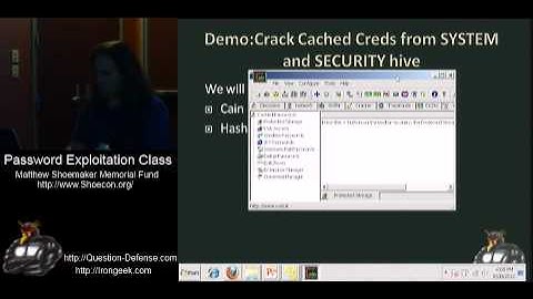 Password Exploitation Class: Part 3: Windows LM and NTLM hash cracking 3/5
