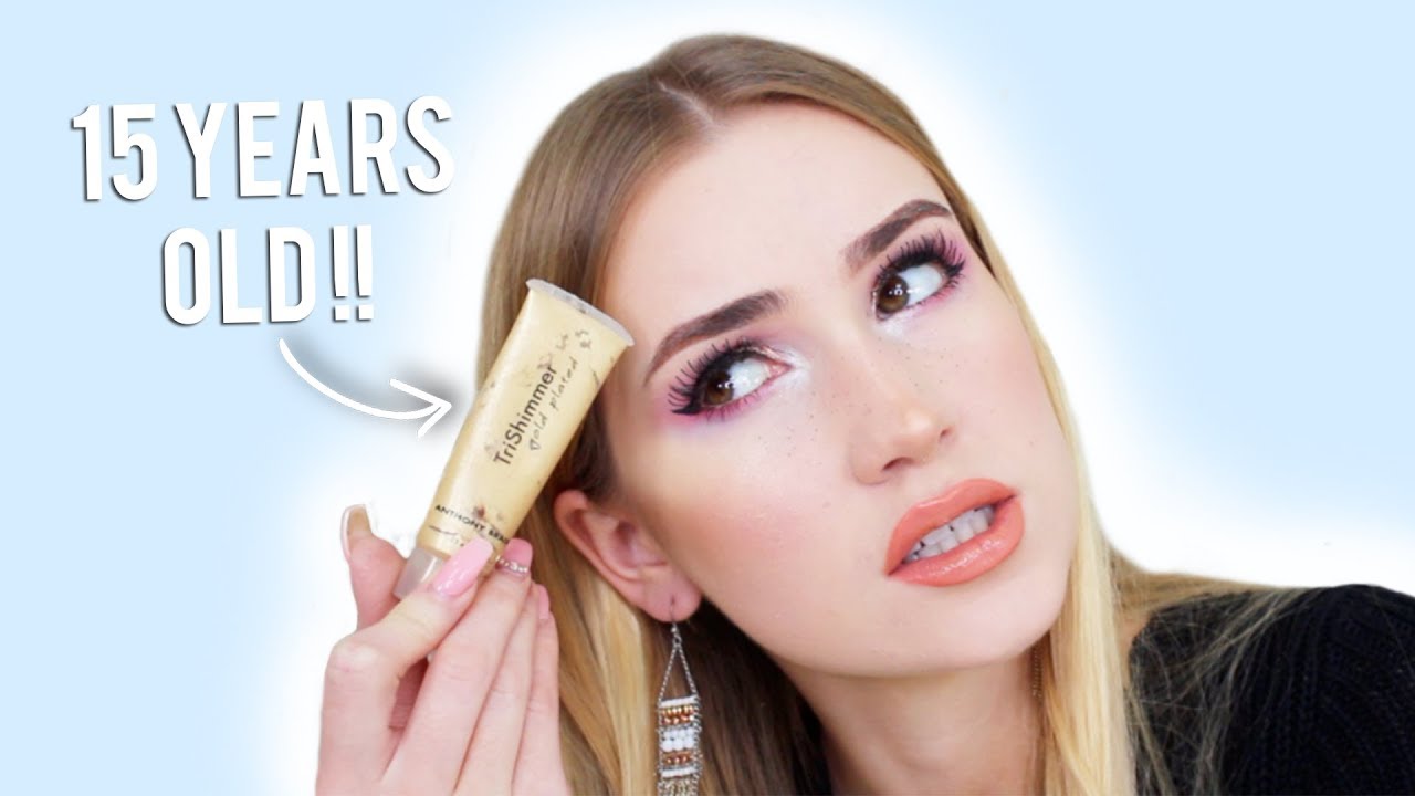 FULL FACE USING VERY EXPIRED MAKEUP !! why was the moldy eyebrow pencil