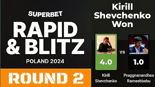 Kirill Shevchenko vs Praggnanandhaa ♡ Fide Candidates 2024