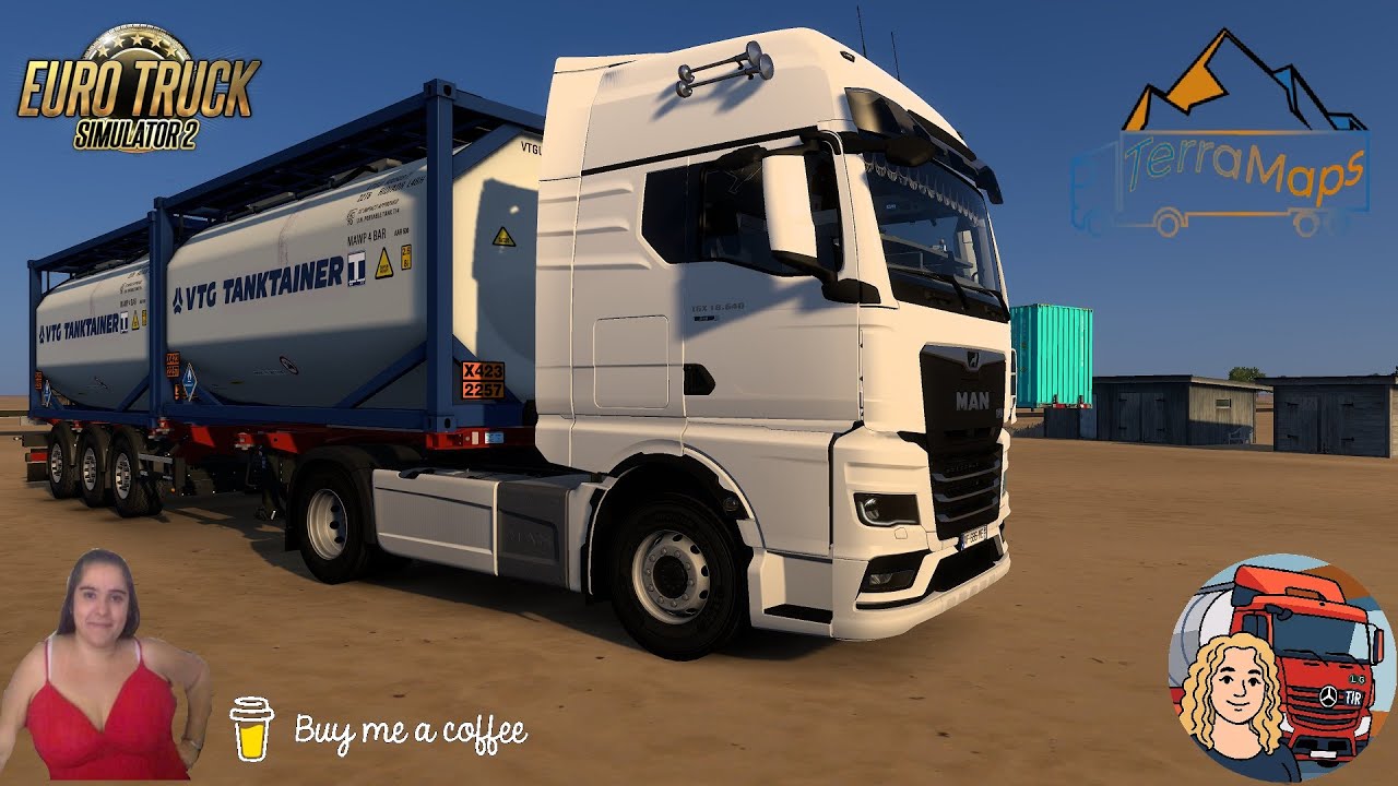 Euro Truck Simulator 2 (1.57) MAN TGX TG3 2020 by SCS Delivery to Lybia Africa + DLC's & Mods