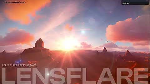 [ React Three Fiber ] Ultimate Lens Flare - Free Component