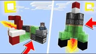 how to make a rocket - minecraft