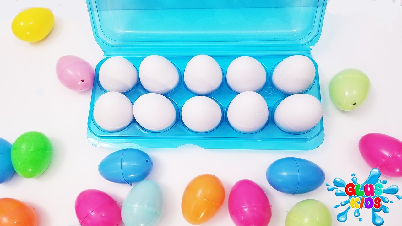 Learn Colors with Surprise Easter Eggs Toys!