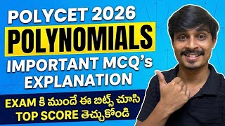 POLYCET 2026: Polynomials Most Important MCQs &amp; Shortcuts | Get a Top Rank! 🎯