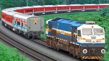 WDP4D SHUNT LHB RAJDHANI EXPRESS TRAIN | BUMPY RAILROAD | Train Simulator | Railwork | NTG GAMING