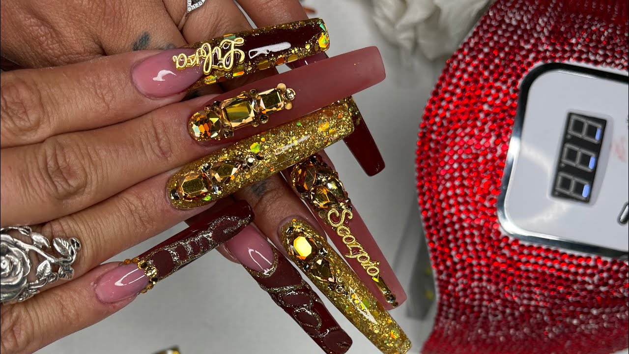 My Birthday nails Scorpio season ChitChatty YouTube