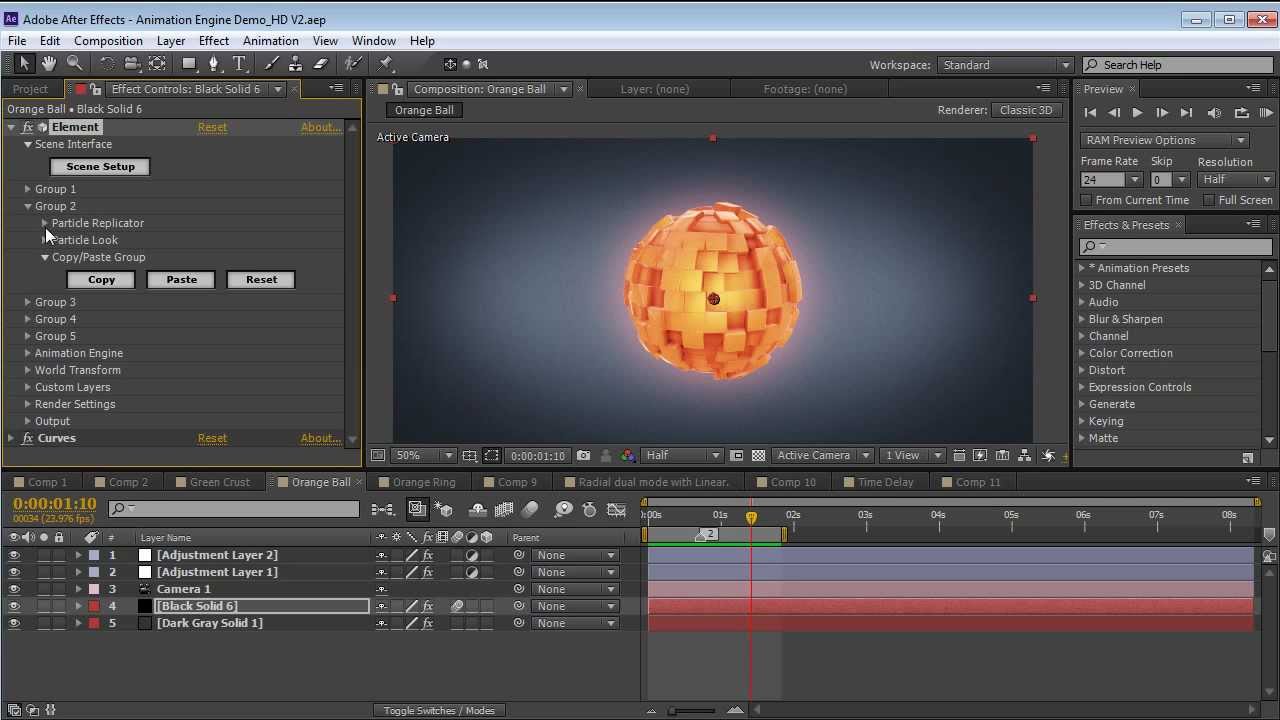 element 3d v2 animatioin