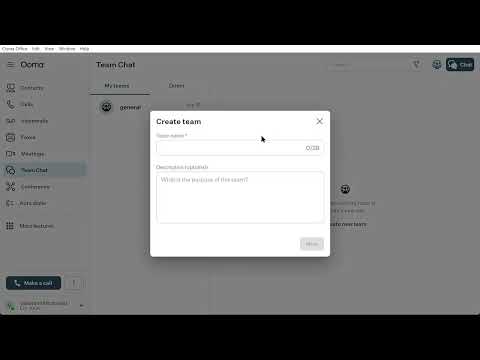 Ooma Office Tutorial: Team Chat - How to Chat