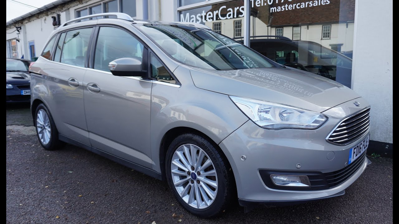 2016 16 Ford Grand C-Max 1.5 TDCi Titanium MPV 5dr 7 Seats 120ps 79851 mls Silver £6995