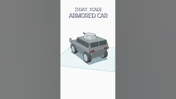 [1DAY_1CAD] ARMORED CAR #shorts #tinkercad #project