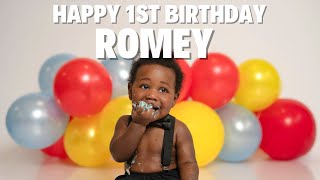 ROMEY TURNS 1| BABY BOY| MILESTONE YEAR| FIRST BIRTHDAY SHOOT IDEAS