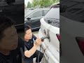 Car back panel dent repair