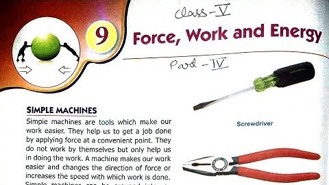 Class 5 science | Chapter 9 Force, Work and Energy Part 4 | mkd agrim academy