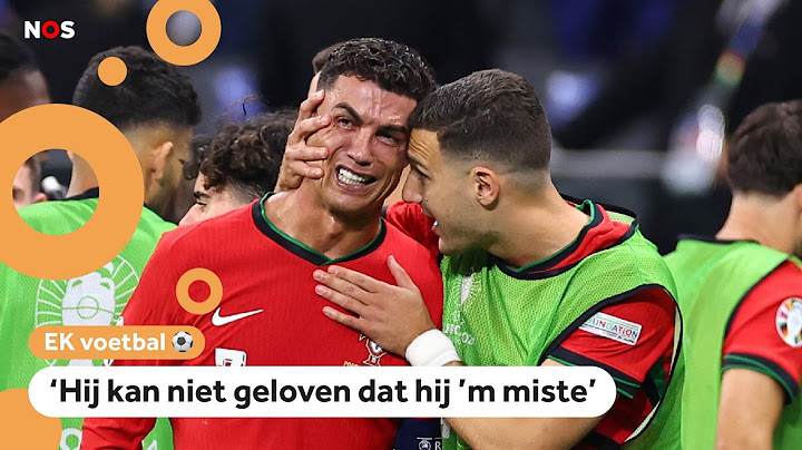 Ronaldo mist penalty, moet huilen en is toch door op het EK