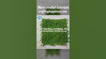 Crocheting The Loop Stitch | Crafting Happiness #shorts