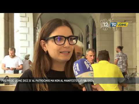 FVG PRIDE: UDINE DICE SI' AL PATROCINIO MA NON AL MANIFESTO | 27/08/2024