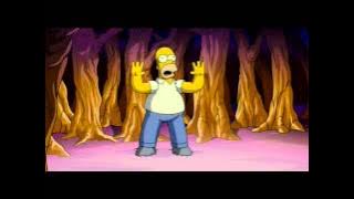 Homer throat singing and meeting the Boob Lady