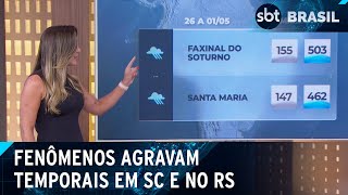 Rios atmosféricos e ‘Bow Echo’: entenda como fenômenos agravam temporais| SBT Brasil (01/05/24)