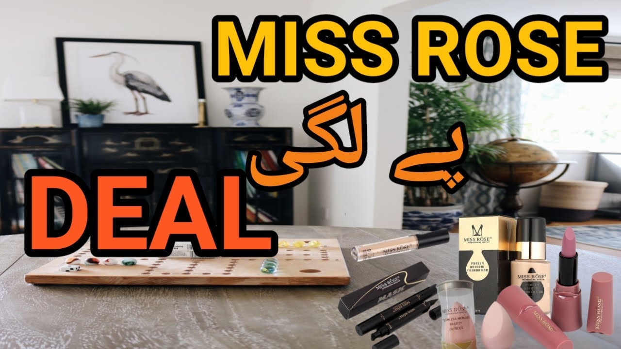 Glam Kit Missrose Liquid Foundation, Concealer, Eyeliner Duo