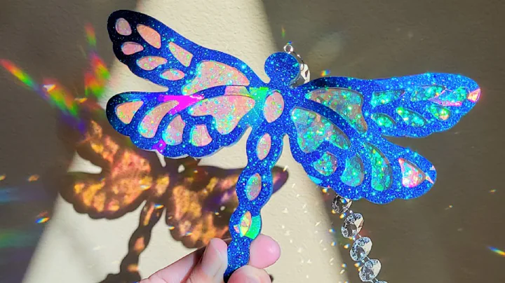 ¡Crea libélulas holográficas de resina con brillo impresionante!
