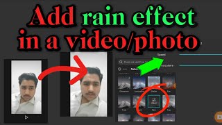 How to add rain effect in video | Video may barish wala effect kesay dalain | Capcut | Urdu/Hindi screenshot 1