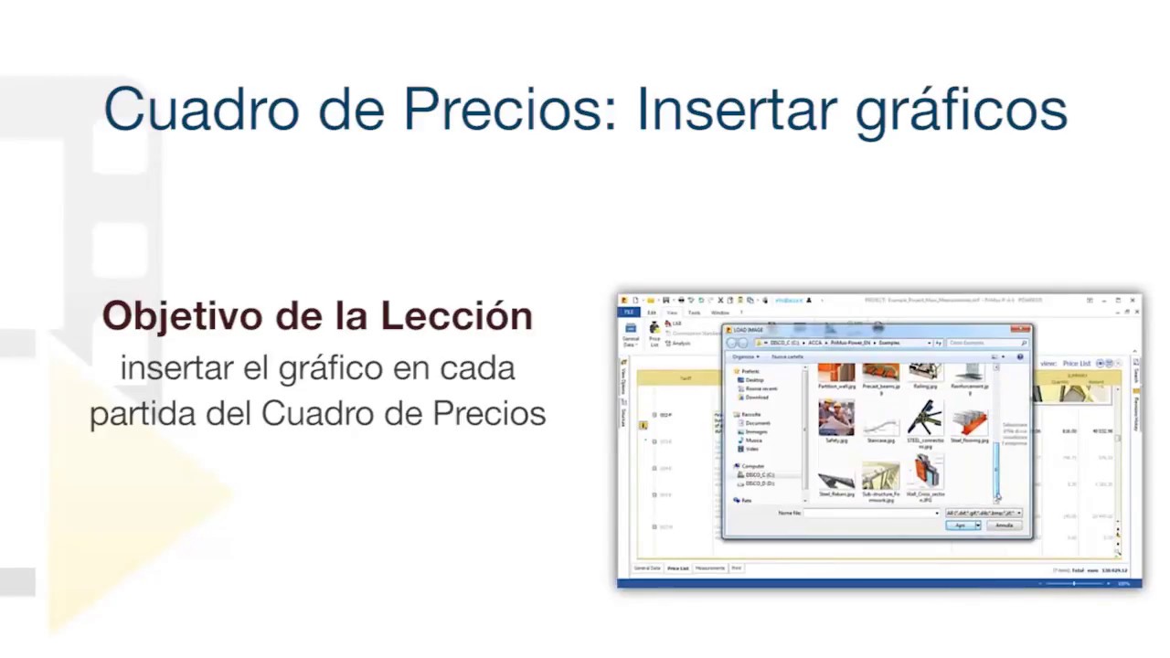 Tutorial de PriMus - Cuadro de Precios: Insertar Gráfico - ACCA ...